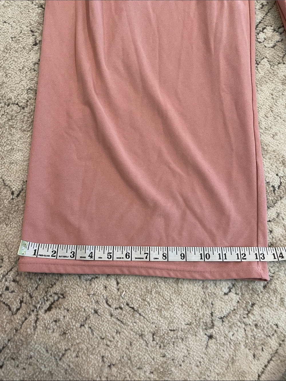 Women's Pink Wide-Leg Overalls Jumpsuit - Picture 8 of 14